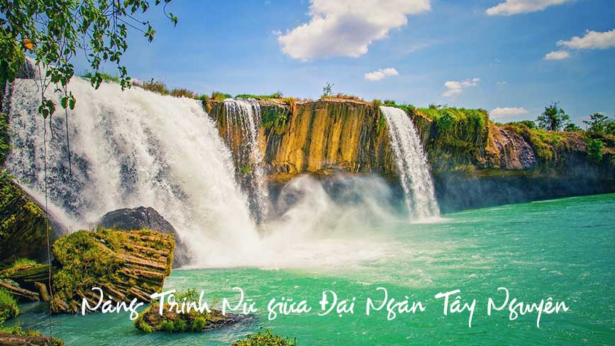 Thác Trinh Nữ e ấp bên núi rừng Tây Nguyên