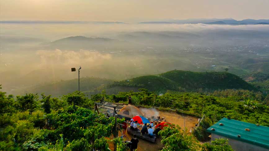 Cảnh đẹp thành phố Bảo Lộc từ trên cao