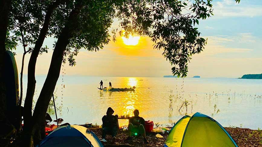 Cảnh đẹp hồ Trị An