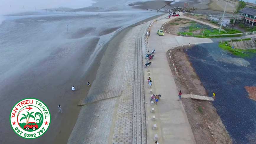 Bãi biển Ba Tri hoang sơ và yên bình