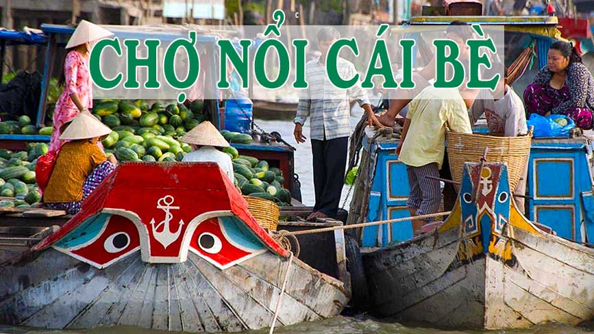 Thuê xe đi Chợ Nổi Cái Bè