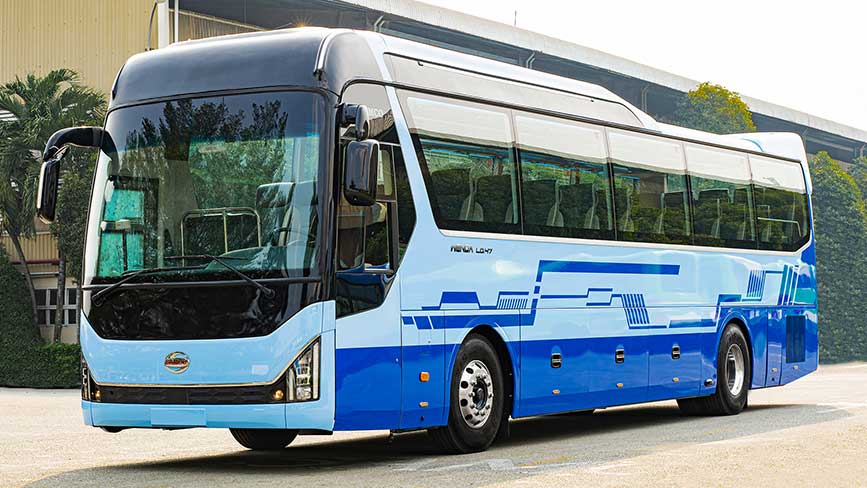 Diện mạo của dòng xe khách 45 chỗ hãng Samco