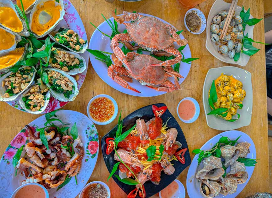 Một bữa hải sản chất lượng tại quán Quý Mập