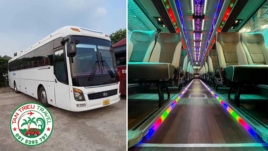 Nội thất cao cấp và hiện đại của dòng Hyundai Universe