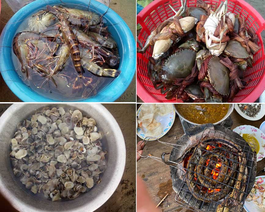 Các món hải sản đặc sản Đất Mũi