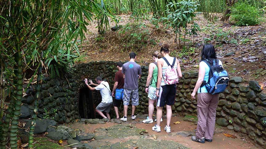Chui dưới địa đạo là một trong những trải nghiệm thú vị