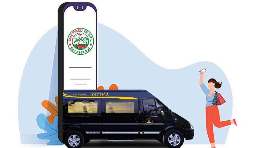Liên hệ tổng đài Tân Triều Travel để nhận bảng giá xe đi Mỹ Tho mới nhất
