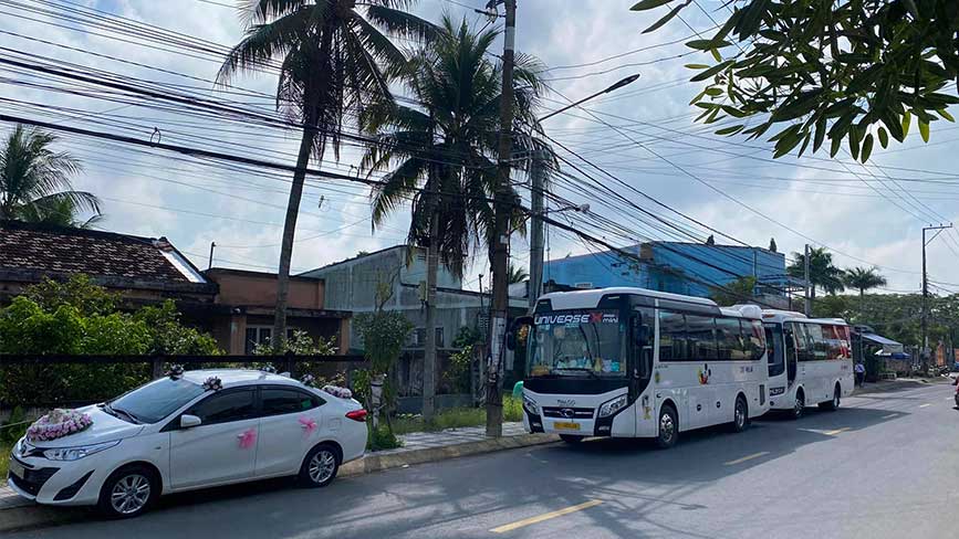Đội xe cưới và 29 "cướp dâu" tại Cái Bè