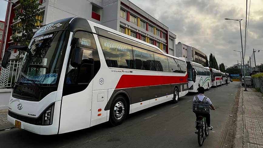 Cho thuê xe 45 chỗ đời mới đi Cái Bè