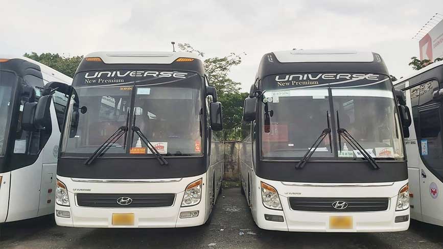 Đội xe 45 chỗ phục vụ đi Mỹ Tho - Bến Tre