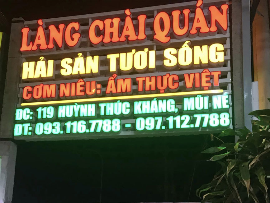 Thông tin nhà hàng Làng Chài Quán để bạn đặt ăn