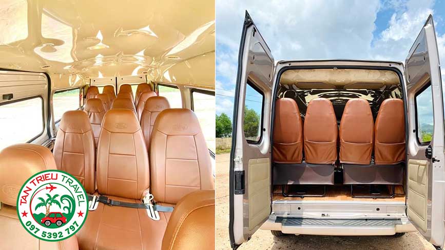 Bên trong dòng xe 16 chỗ Ford Transit đời mới