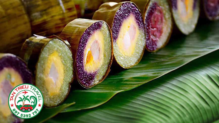Bánh tét Long An đủ màu sắc và mùi vị