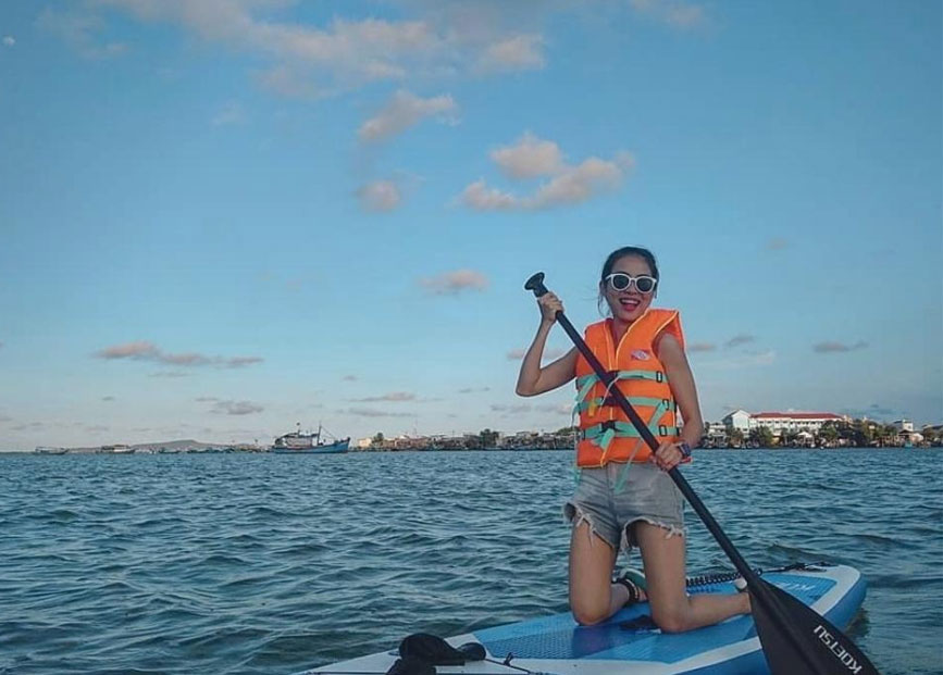 Chèo Sup trên đảo Thạnh AN