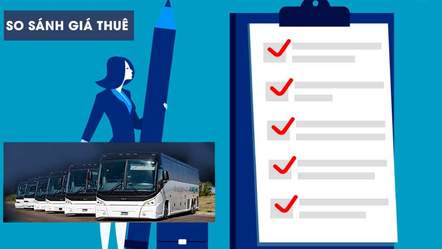 Tham khảo giá thuê xe của một số đơn vị tại TPHCM